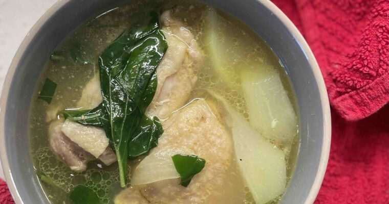 Tinola Soup (Filipino Chicken Ginger Soup)