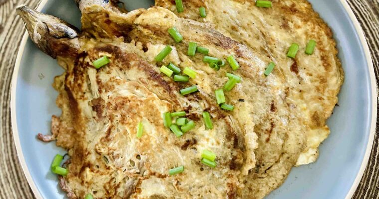 Filipino Eggplant Omelette (Tortang Talong) Recipe