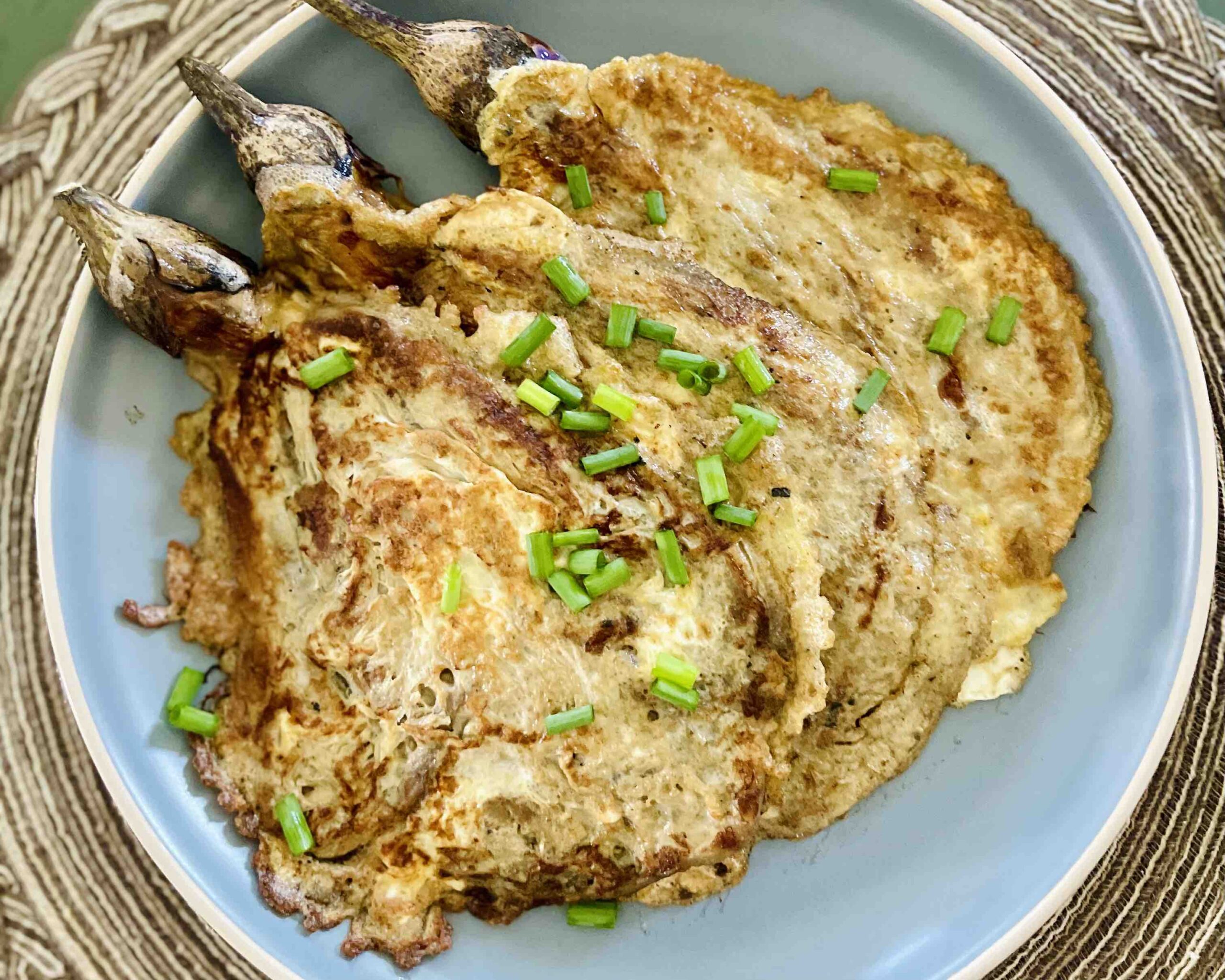 Filipino Eggplant Omelette (Tortang Talong) Recipe